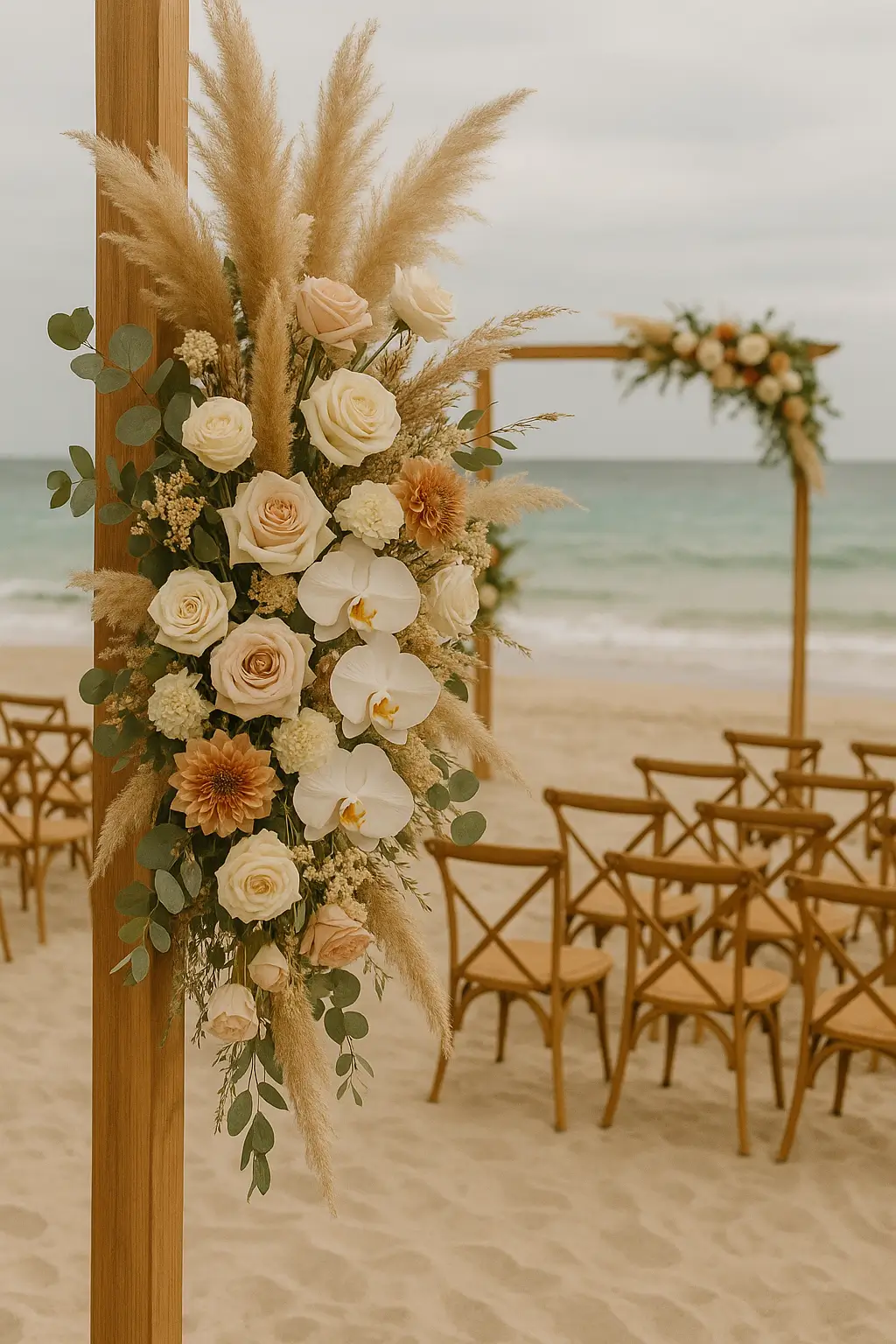 Ideias de arranjos Florais para Casamentos na Praia