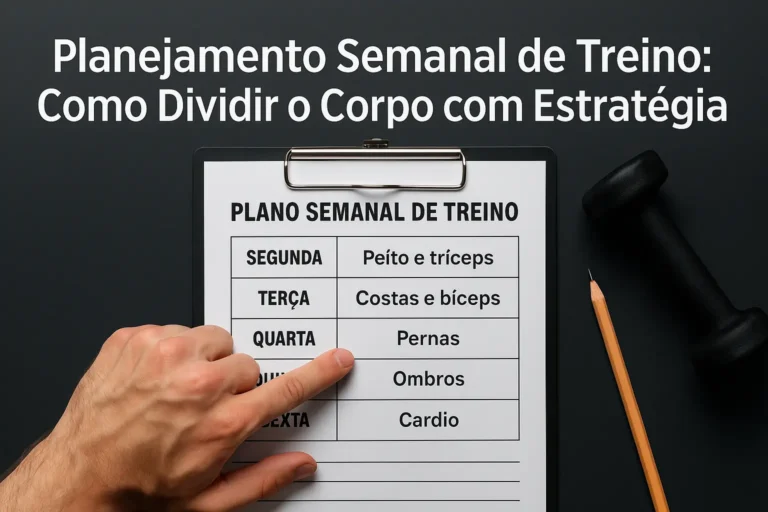 Planejamento Semanal de Treino: Como Dividir o Corpo com Estratégia